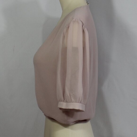 Wilfred  Aritzia Sofiane Cropped Blouse woman V-neck button up  size small - Picture 5 of 8